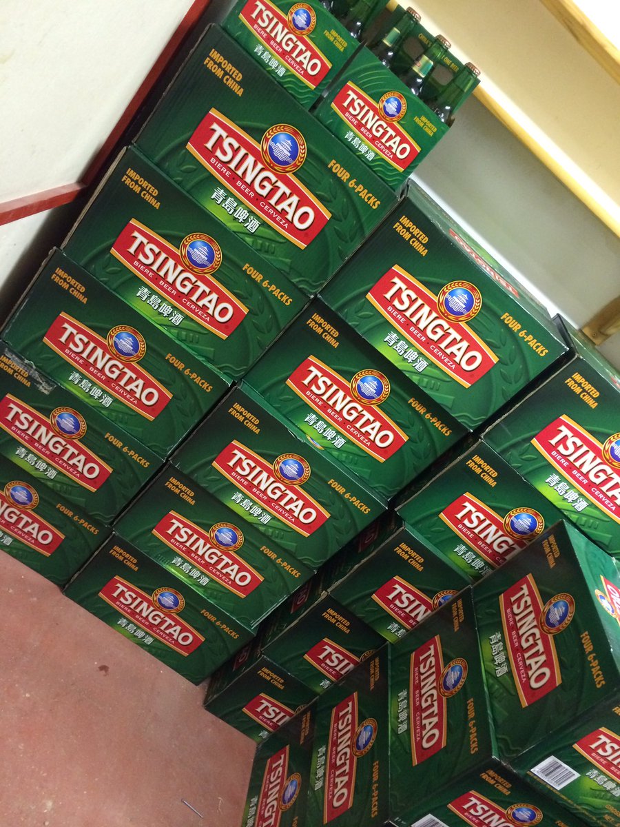 MrChusHull's tweet photo. Enough Tsingtao beer for the weekend? #tsingtao #mrchus https://t.co/DKw6CpxJxF