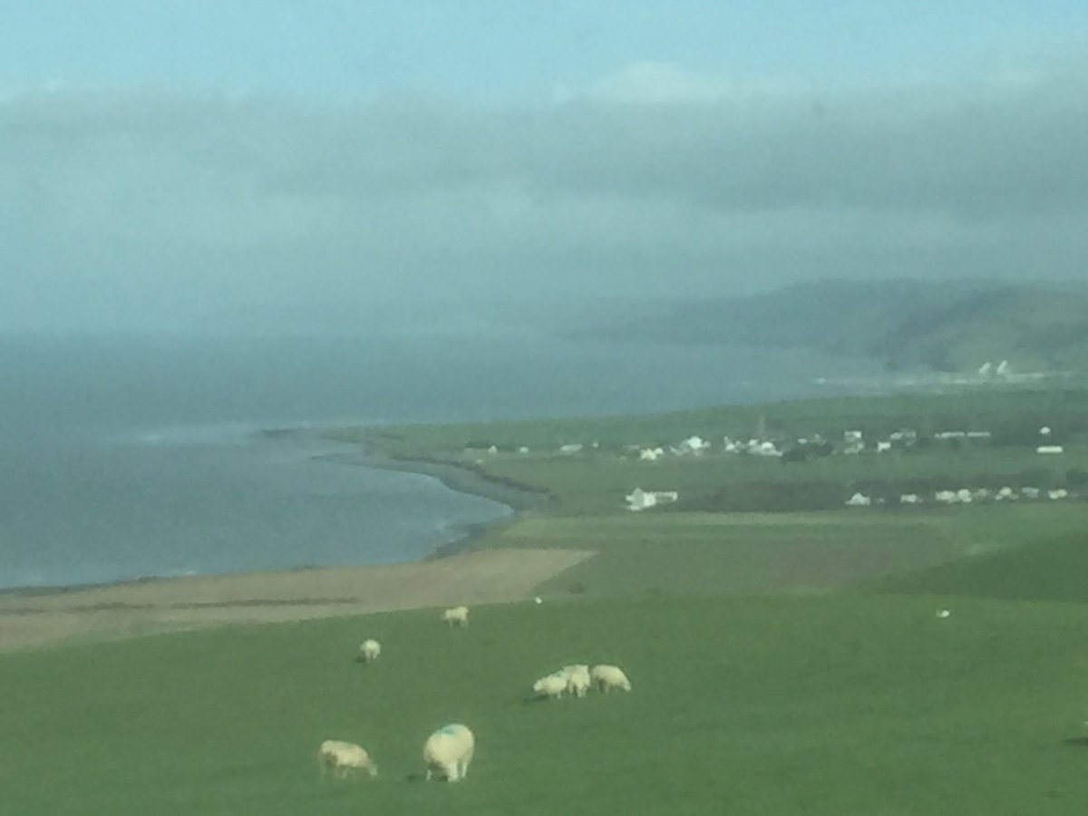 Dewi enjoyed his visit to sunny <a href="/CynffigComp/">CynffigComp</a> this morning. Just like <a href="/AberUni_UG/">AberUniUndergraduate</a> is now☀️Good luck to Year 13 with your uni applications 👍