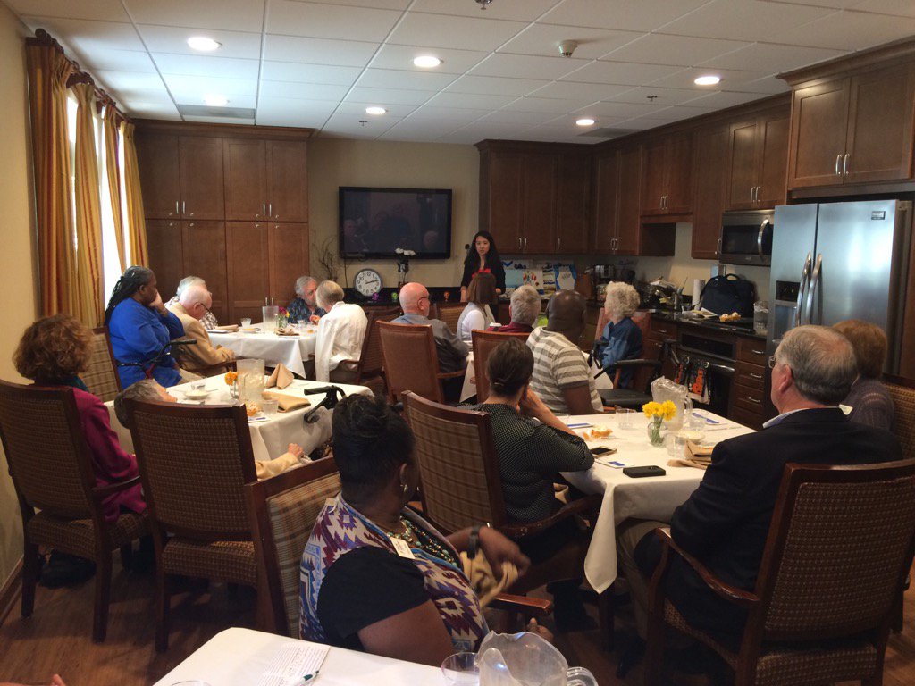 ShanOnDemand's tweet photo. Dr. Vu with Emory Movement Disorders Program was the guest speaker at our Lunch &amp; Learn Brighton Gardens of Buckhead https://t.co/1yJELJRC3O