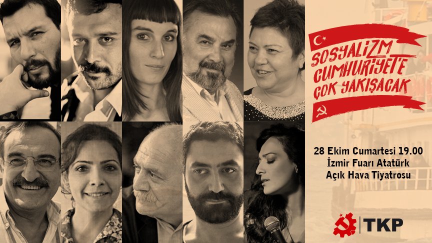 tkpninsesi's tweet photo. Sanatçı dostlarımız #28Ekimdeİzmirde anlatacağımız iki Cumhuriyet'in öyküsüne ortak emeklerini koydular.Herkesi ortak olmaya davet ediyoruz. https://t.co/heZvbyk4gl
