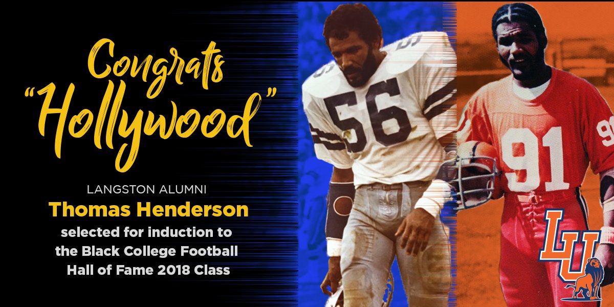 Langston Athletics on Twitter "Hollywood Henderson Selected to the