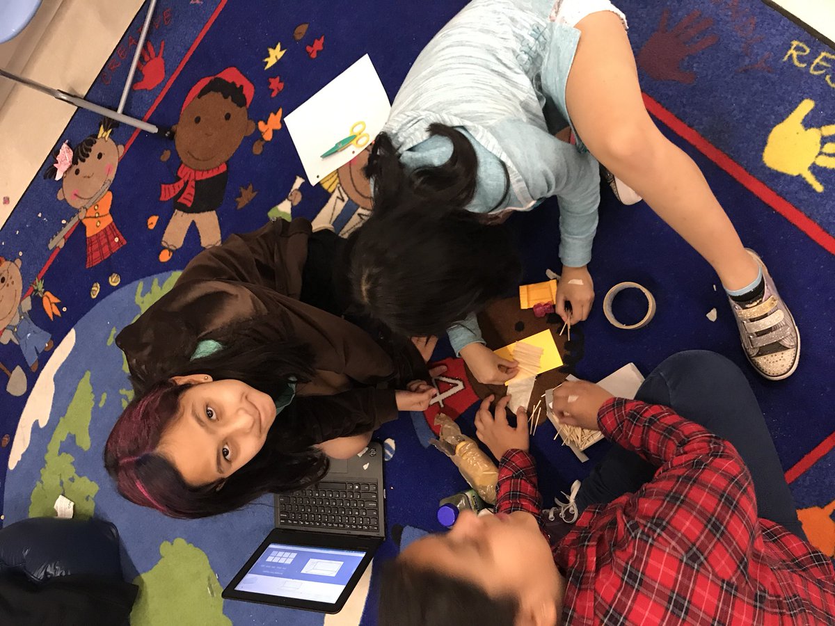 MsCGlover's tweet photo. #GlobalMakerDay challenge: make a rectangular prism that can hold cotton balls and is no longer than 5 inches and no wider than 8.5 inches https://t.co/gHugWDHiMd