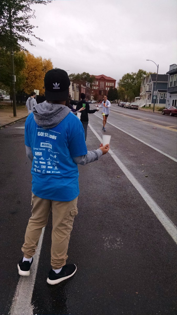 It may have been rainy, but we had a great time at the Go! Halloween 1/2 marathon on Sunday!!! #HOSA #waterstationvolunteers