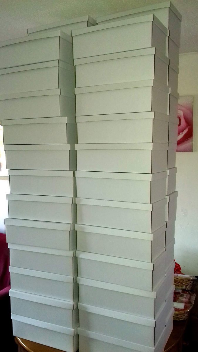 Community1032's tweet photo. Look at all our boxes all ready for Love in a Box! If you would like to donate head over to the FB page for more info🎄 https://t.co/w1iPfHv136