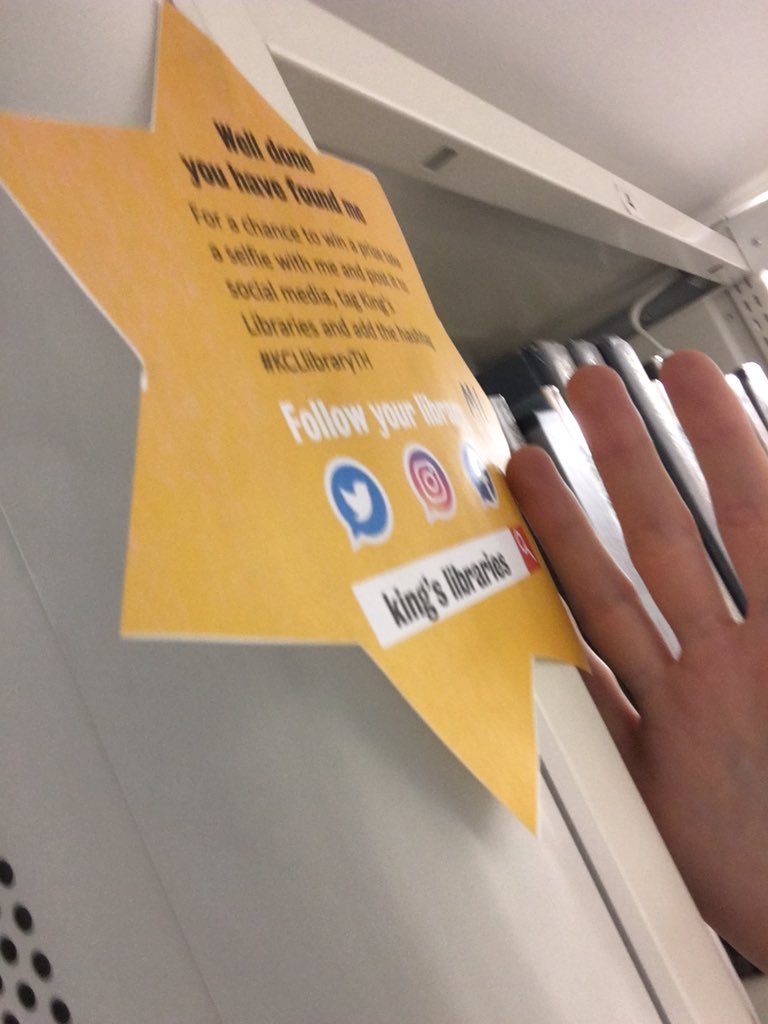 ImyBowie's tweet photo. @KingsLibraries Number 4!!! Too short for a selfie again #KCLlibraryTH https://t.co/pMSsDJQPNL