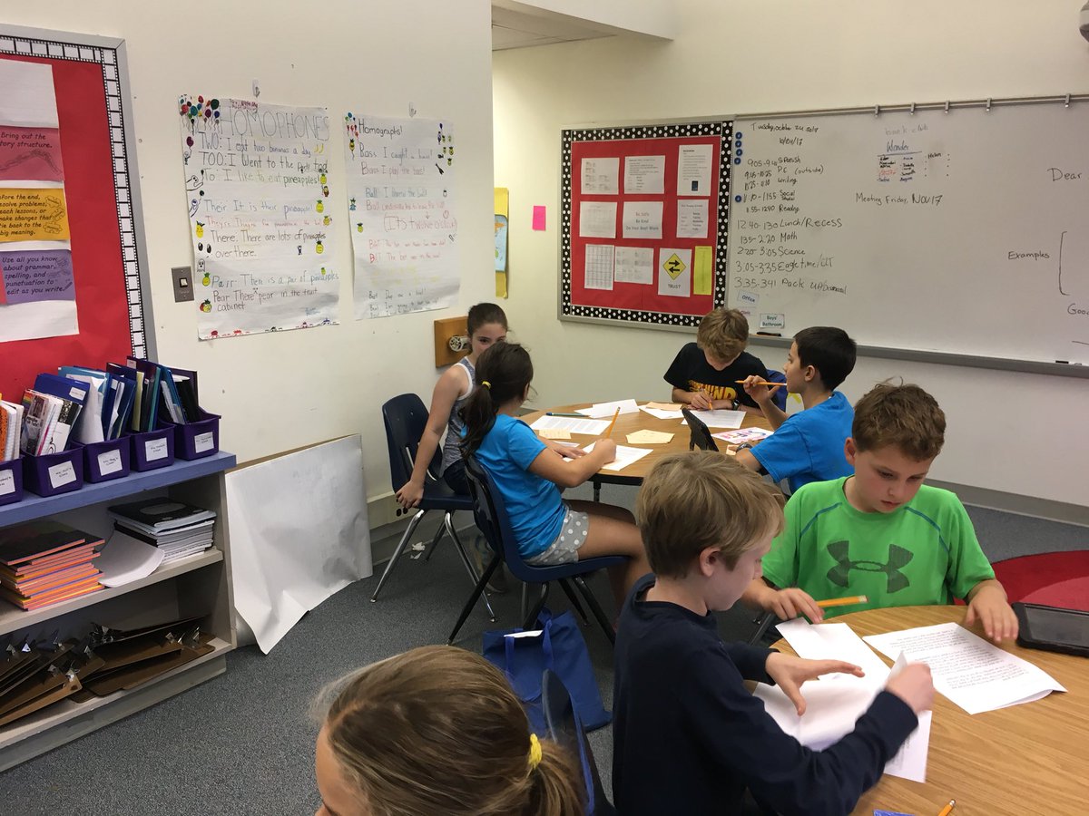 APGlebe1's tweet photo. Fifth Grade peer review at Glebe. Great job writers! @GlebeAPS @Glebe5thgraders https://t.co/IRcasKaUwo