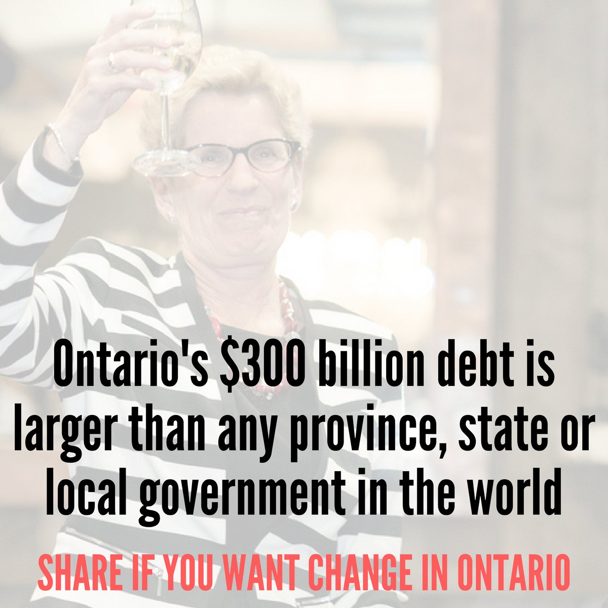 ontarioisproud's tweet photo. RETWEET: Under the Wynne government, Ontario spends over $1 billion every month on debt interest #onpoli https://t.co/EW9SHQD442