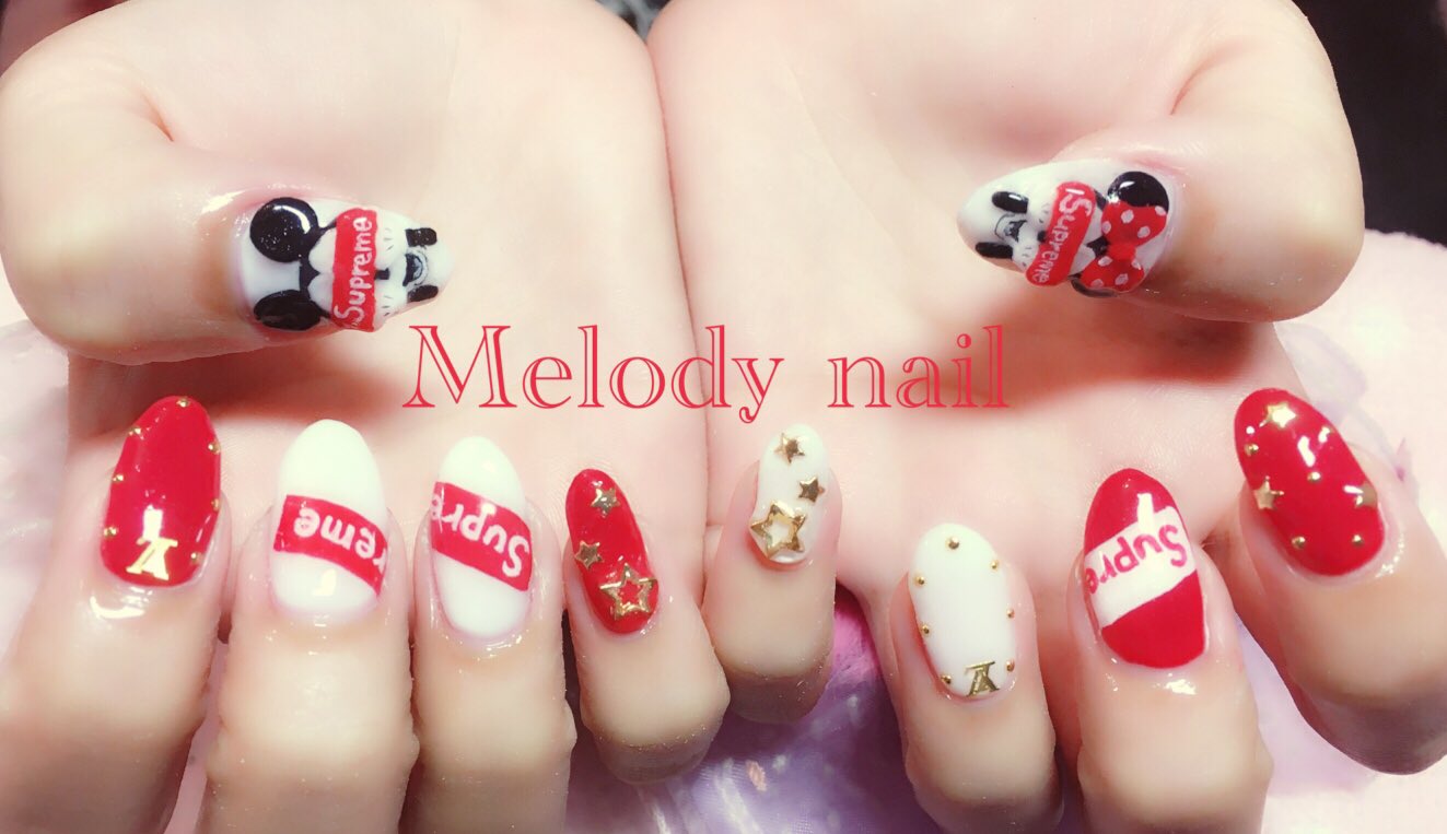 Melodynail あいめろ Sur Twitter ヴィトン風ネイル Supreme 3dネイル T Co Qwc4xytdnu Twitter