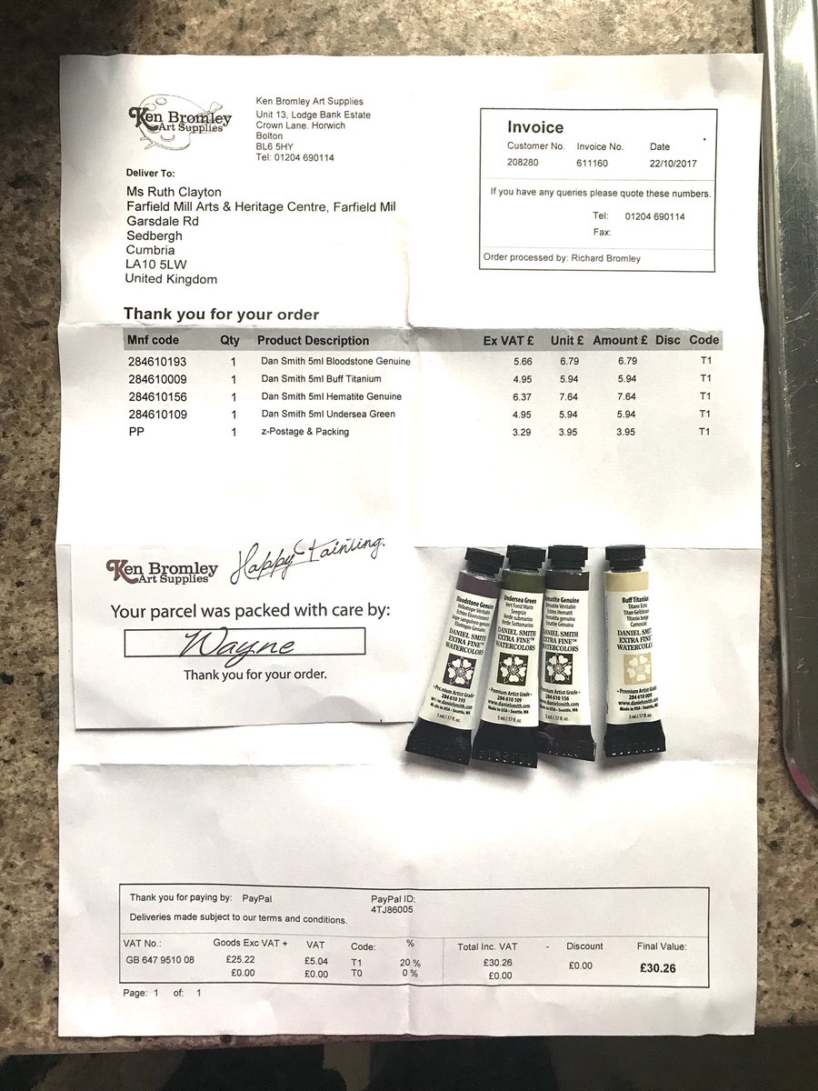RuthCla65773438's tweet photo. Ooo my #danielsmith #granulating #watercolours have arrived in the post.  Nice!! Let’s have a play!! https://t.co/uPRD3P3DXZ