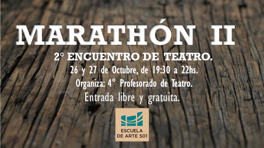 Escarte501's tweet photo. Marathon de Teatro en @Escarte501. #Agendacultural https://t.co/qfICvMYUuy