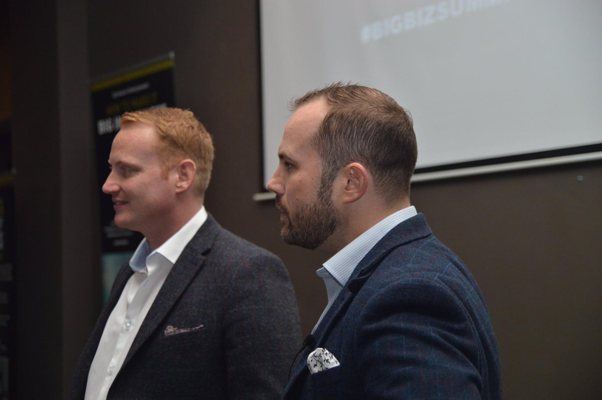 Second session of the day - <a href="/AdamStottCoach/">Adam Stott</a> takes the stage and tells us the history behind his business success  #BigBizSummit