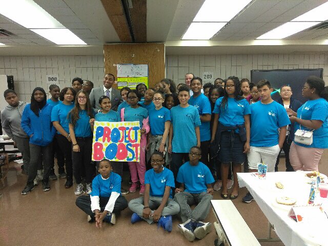 Jamaal T Bailey Thank You Principal Warnock For Inviting Me This Morning To Speak At My Old Middle School Ms 181 For Their Project Boost Bethechangeat181 T Co Fwmhuribsb