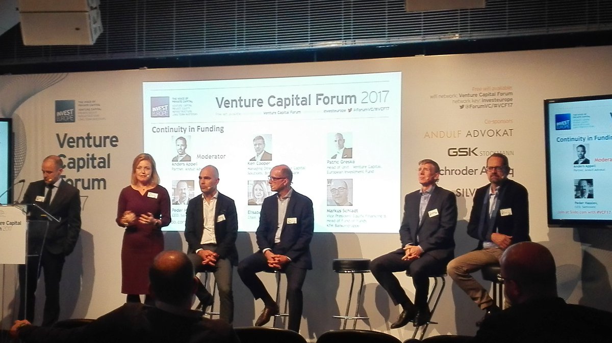 CDrinkwaterEU's tweet photo. An expert panel, including the EIF, @BritishBBank and @KfW, discusses continuity in #VC funding #VCForum2017 https://t.co/28yr7I7pOe