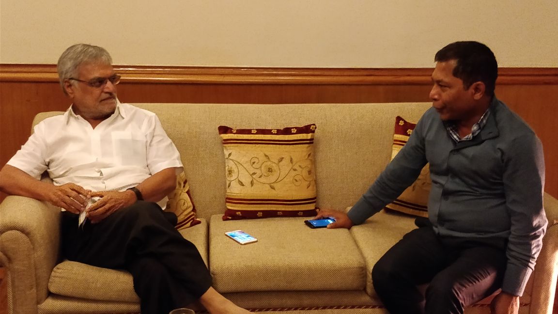 drcpjoshi's tweet photo. In discussions with Chief Minister of #meghalaya, Dr. @mukulsangma https://t.co/b9Lf0A0V1k