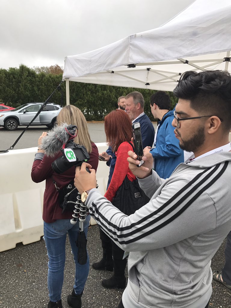 YackieBR's tweet photo. Some of our ambassadors getting a behind the scenes look at @ConsumerReports Auto Test Center in CT. #CRHosted #CRCars https://t.co/k71ab9CRmR