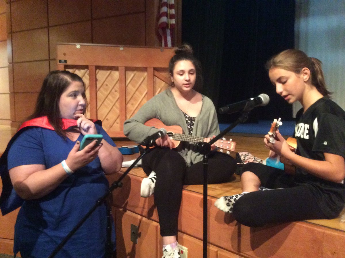 mrskalmath's tweet photo. Ts getting ready to perform with Ss for @OperRespect. We are so excited to kick it off tomorrow! #WeArePlainedge @ChristinaNullet #mathjedi https://t.co/aONVseP0ss