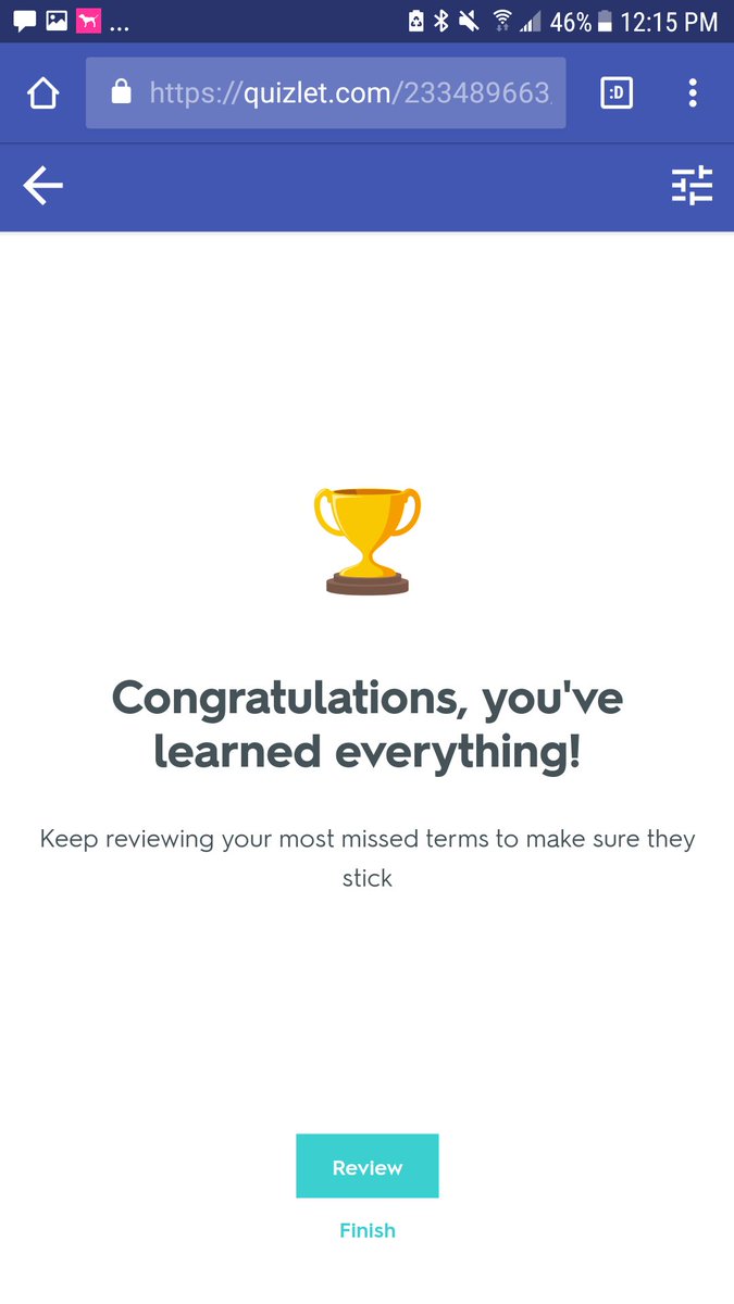 LSigafus16's tweet photo. When quizlet says you know it all but the test tells you different #College https://t.co/2ZfkA8fLPY