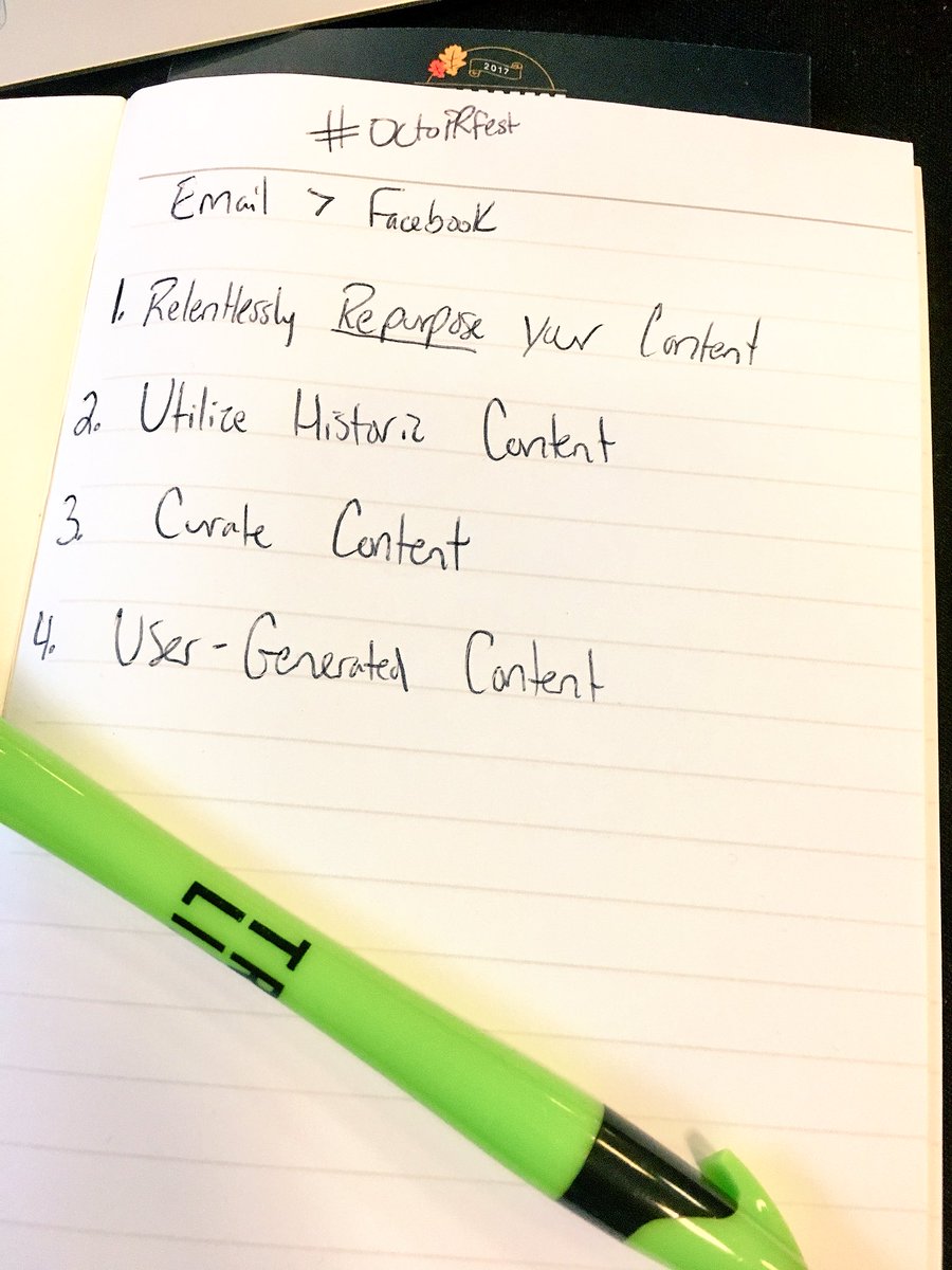 Trilix's tweet photo. Thanks to @NickWestergaard for the lesson on “getting scrappy” w/ digital marketing at #OctoPRfest! Never underestimate the power of email.. https://t.co/fCzhTKO9Xx