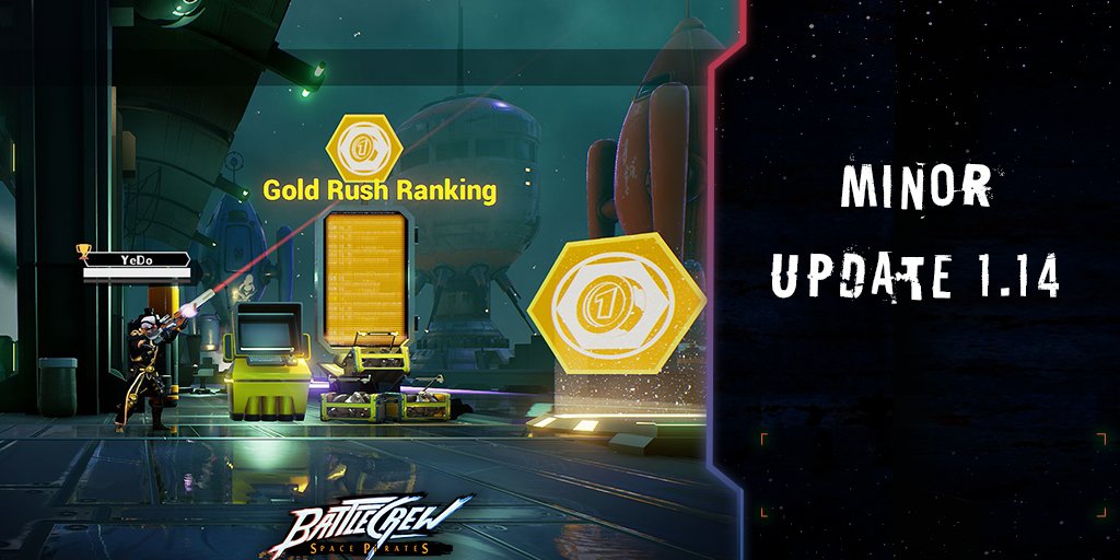 BATTLECREWGame's tweet photo. Minor Update 1.14 is out! 
Check out your playertag in game!
Patch note: https://t.co/vedAI6m2Km
#indiedev #indiegame #game https://t.co/Gxnso4rFrx