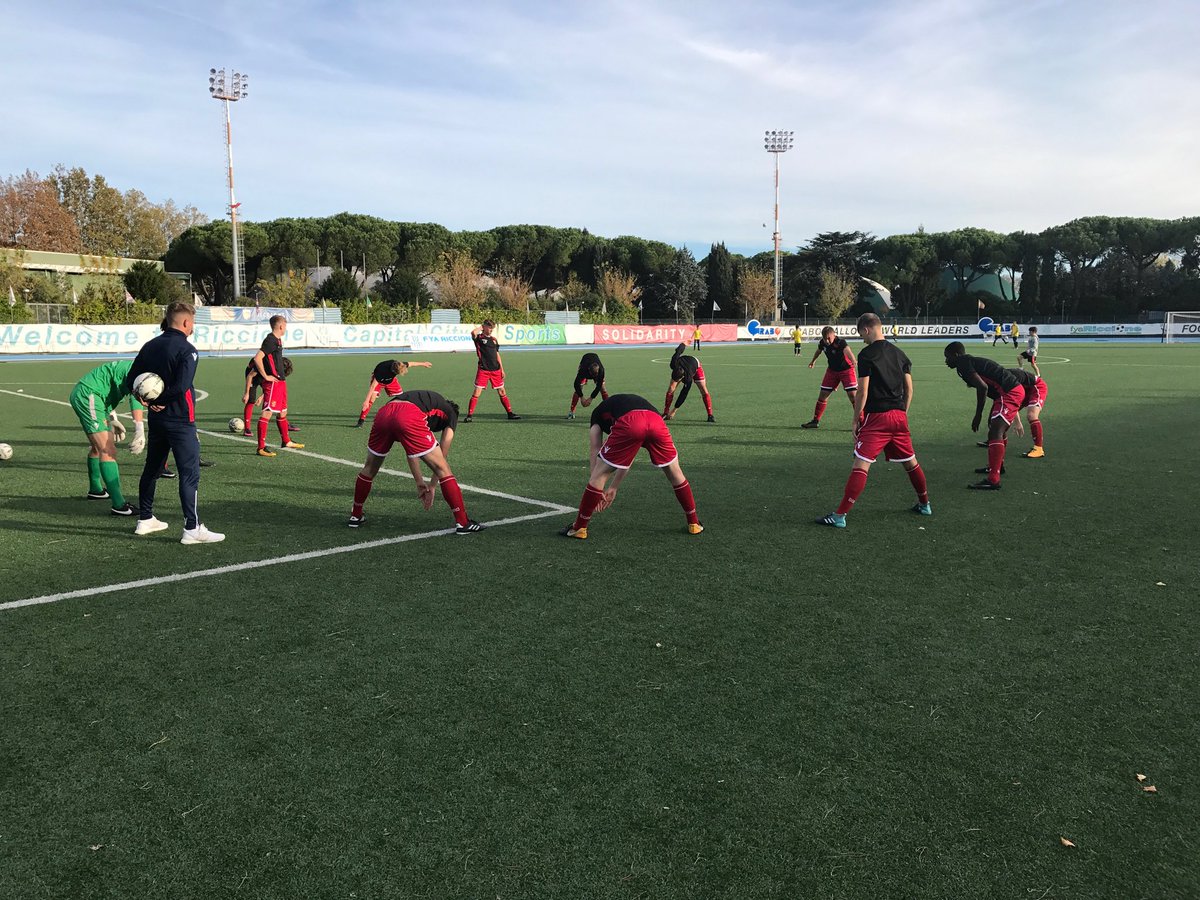 StevenageAcade1's tweet photo. Warming up before 3rd / 4th place play off v Santacarlangelo https://t.co/ZwExAQMZui
