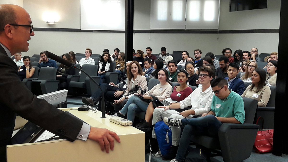 GeoffroyGerard's tweet photo. "You're called to be the architect of the future responsible societies and businesses" @SantiagoIniguez President of @IEuniversity to #IESRF https://t.co/jJgrk9rU2z