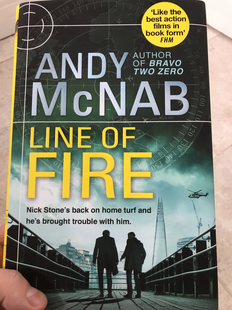 chinwig21's tweet photo. This will keep me entertained over the next few days on my holidays @The_Real_McNab new book #lineoffire #nickstone #qualityreqding https://t.co/9xmAo2Hku4