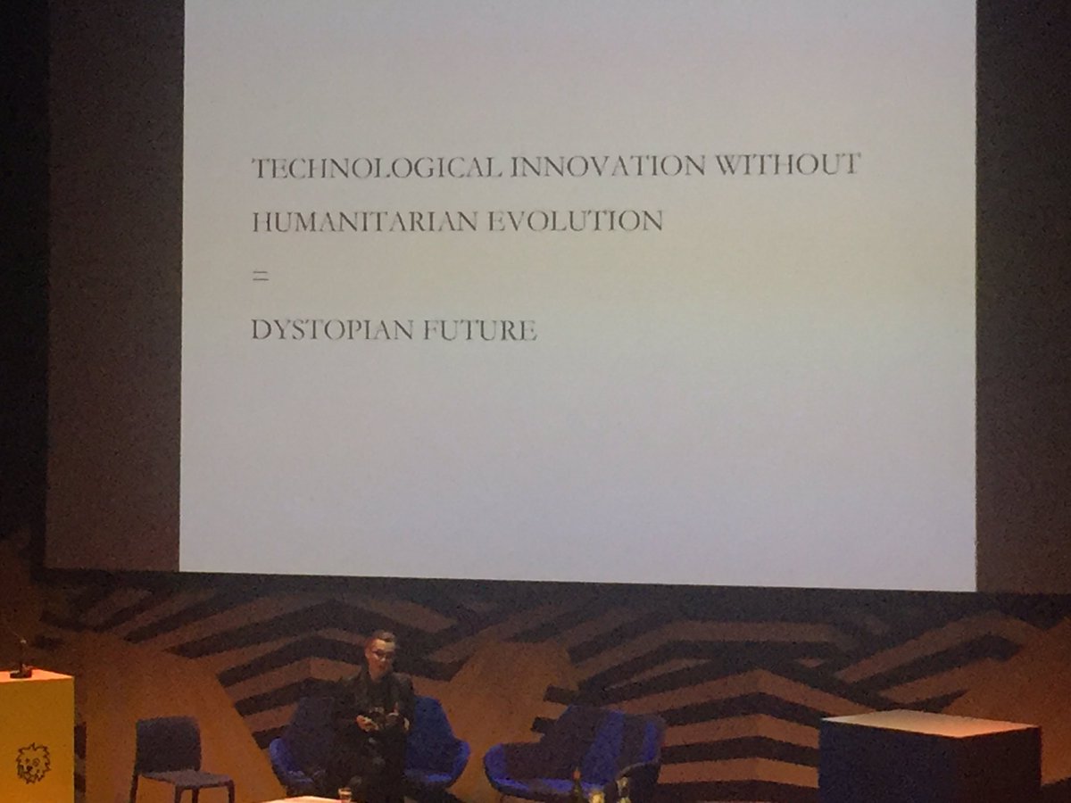 ruthsaxton76's tweet photo. "Innovation is not a gadget" @monikabielskyte 👌So many soundbites #VR #CfP17 https://t.co/ZpBhxGp6w5