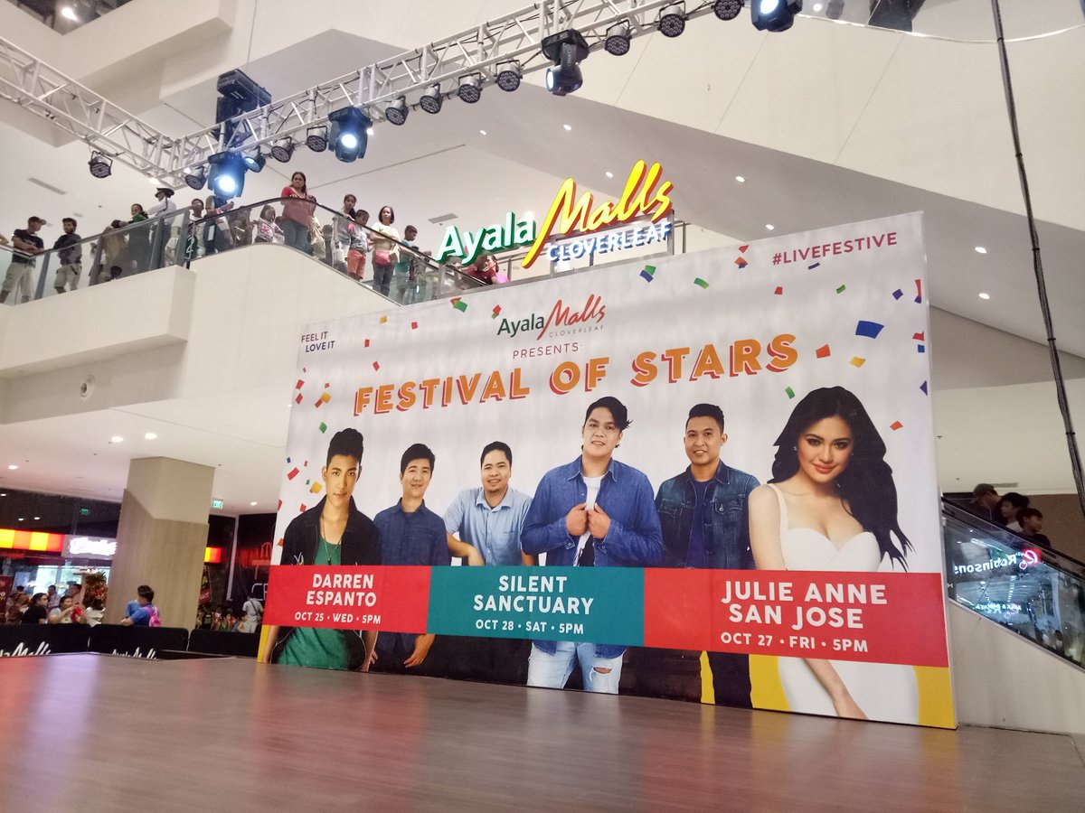marygracekhu's tweet photo. Happy Grand Opening to #AyalaMallsCloverleaf π Today's #FestivalOfStars featured Total Performer, #DarrenEspanto π #MARYGRACEvents #MGhosts https://t.co/i7QdxpyFoE