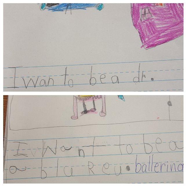 CynthiaSJewell's tweet photo. We are producing writers, doctors, and ballerinas in kindergarten @DmitchellSES1! #SES #OhThePlacesWeWillGo https://t.co/9jeytkIQNy