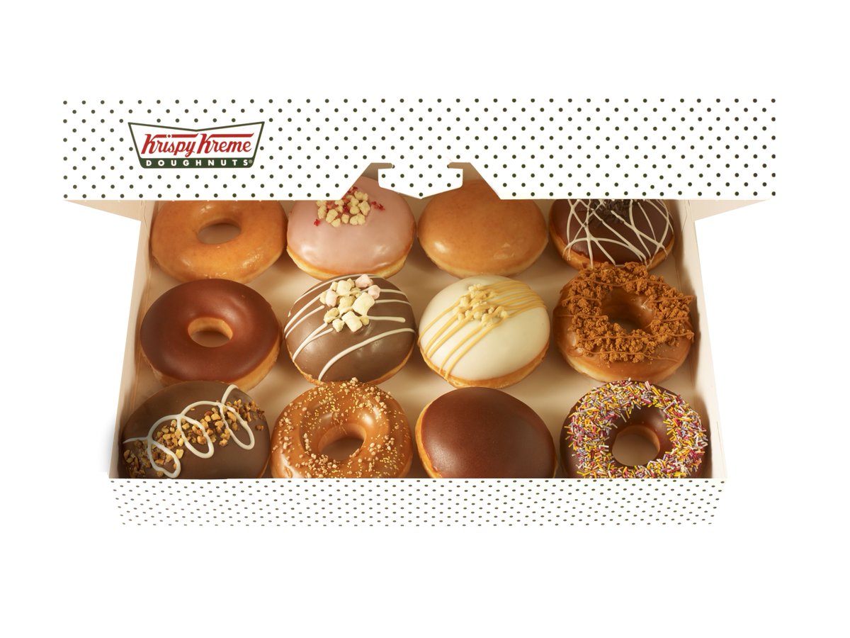 TheNewRVP's tweet photo. .@krispykreme to open tomorrow @Royal_Shopper, the brand new kiosk style store will be shaped like the iconic dotty dozen box. https://t.co/dvgBqfhQ6Y