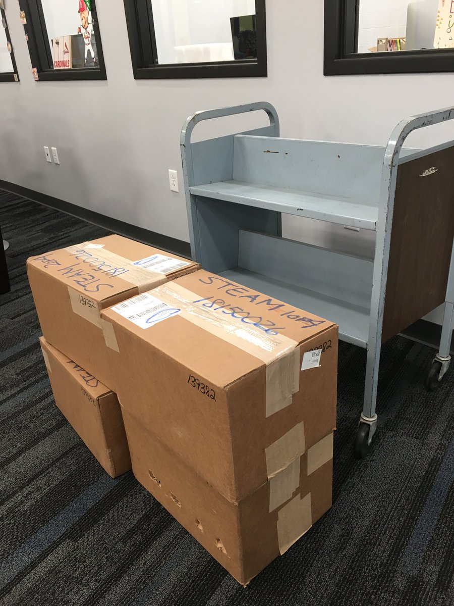 ffsd_steam's tweet photo. This can only mean good things! #ffsdsteam #steamlibrary #wherewillreadingtakeyou #thebooksarehere https://t.co/FCbFbNjiG1