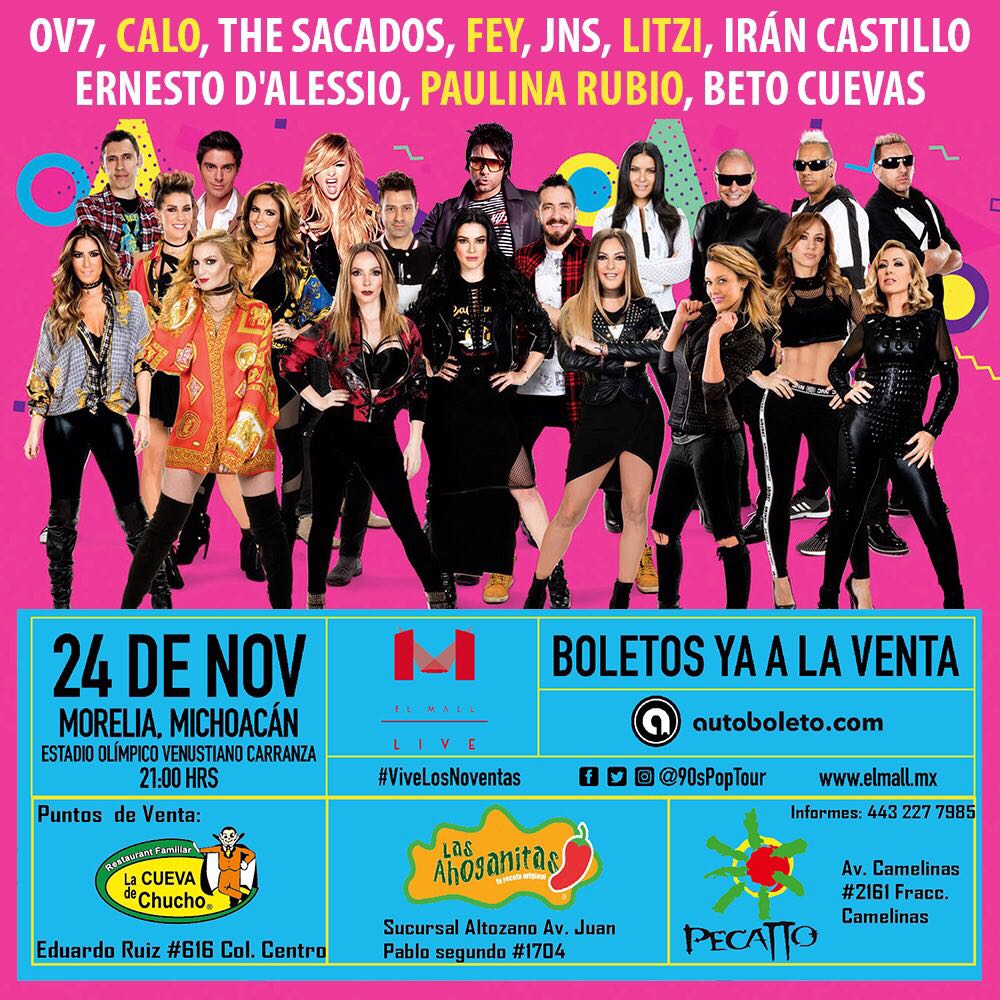 cesarmoon1's tweet photo. @ARIBOROVOY  así mando @BOBOProduccion  el arte del @90sPopTour a Morelia #Litzi con i latina que paso ahí Boro https://t.co/4RGR0iRAY1