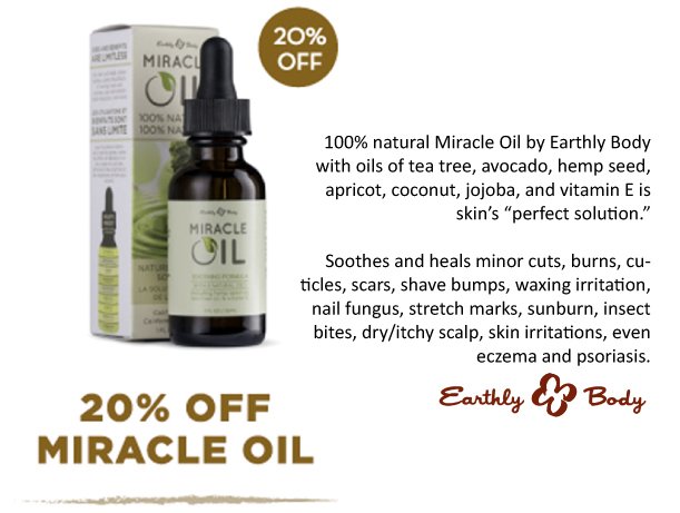 gulfsouthSS's tweet photo. Miracle Oil: "Skin's Perfect Solution"
20% off Now
(Licensed professionals only)
800 647-8431 https://t.co/icuRCwzCD6