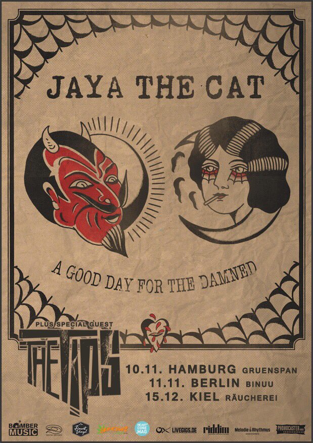 jayathecat's tweet photo. Our lovely friends The Tips are going to support us on a few shows on our upcoming release tour #AGoodDayForTheDamned #thetips https://t.co/z60GTz6XVG