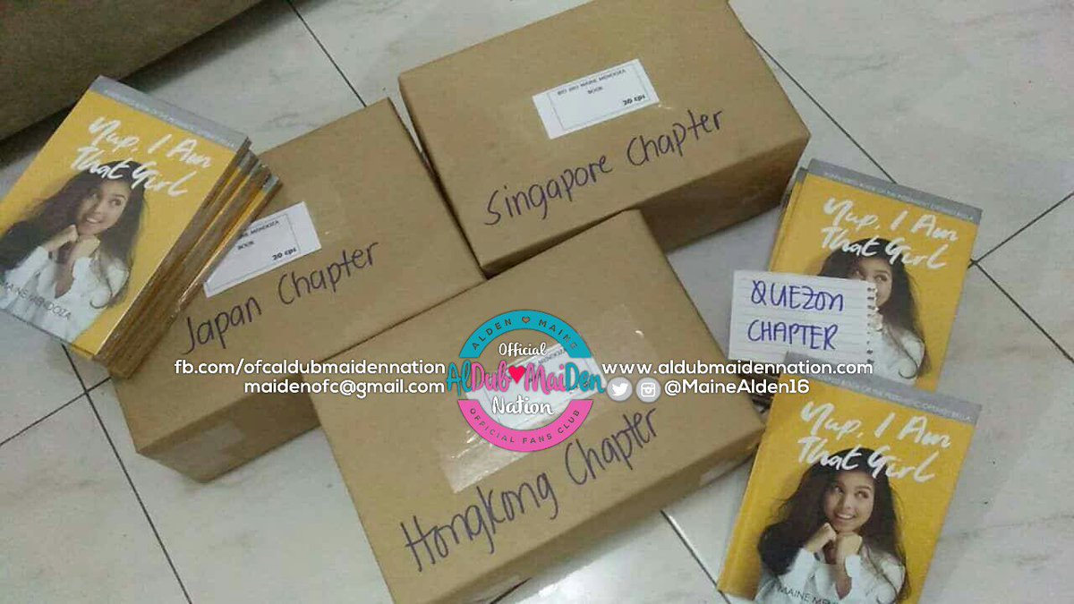 MaineAlden16's tweet photo. Ready na po ang #YupIAmThatGirl nyo for pickup &amp; delivery! 😄

Japan, HK, SG, Cyprus &amp; Quezon Chapter!

@mainedcm 

#YupIAmThatGirl https://t.co/TGohAeTpQF