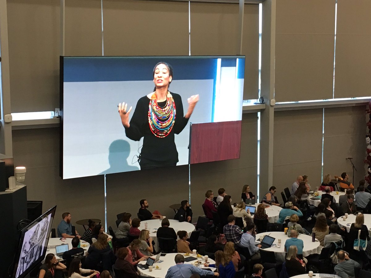 matt0602's tweet photo. Excellent Keynote by Dr. Ruha Benjamin of Princeton University at this morning's @MassCUE17 keynote this morning. @LinkItEdData https://t.co/inxaTq49VV