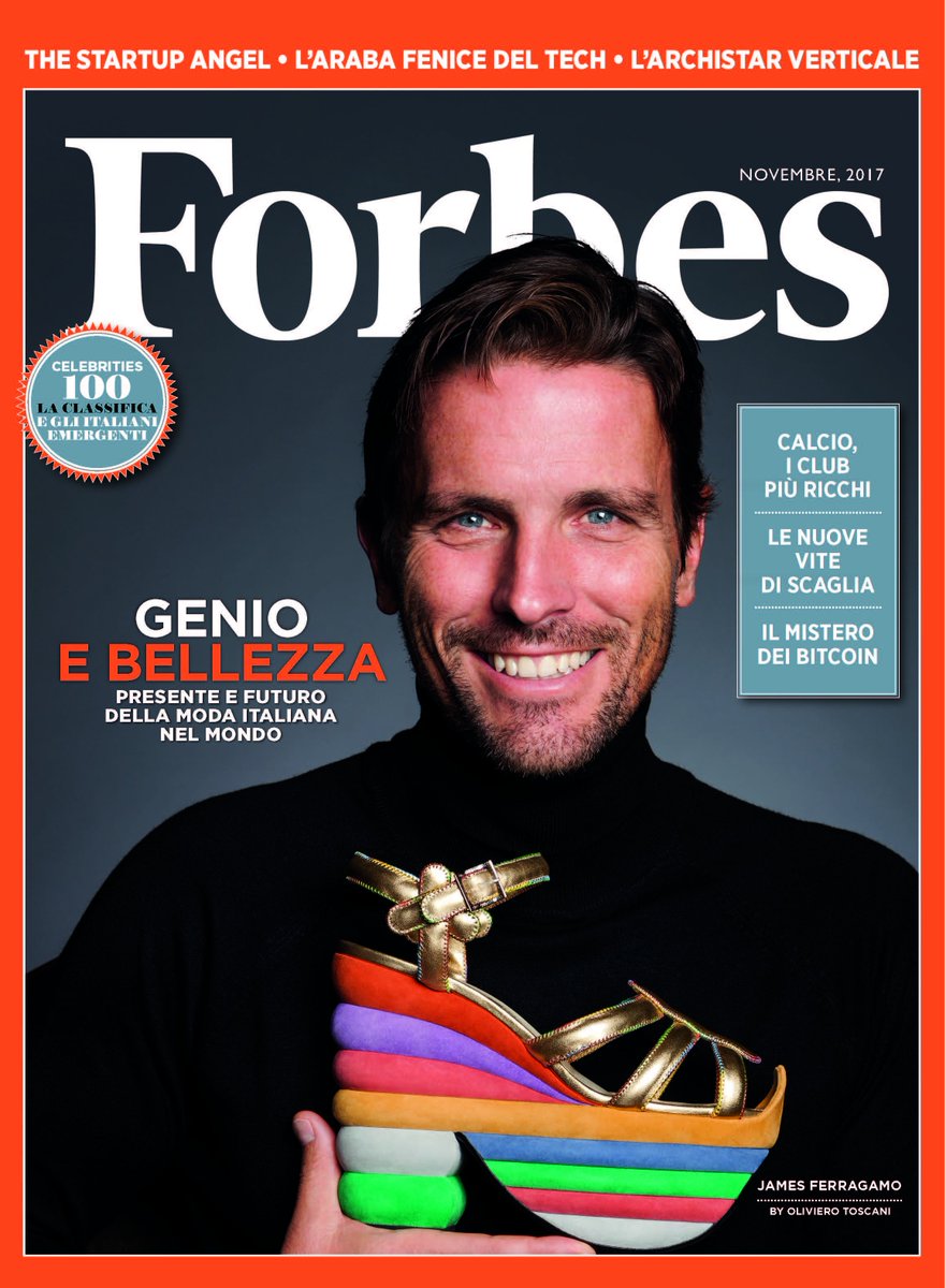 #JamesFerragamo on the cover of <a href="/ForbesItalia/">Forbes Italia</a> and talks about always making time for family, and moving #Ferragamo forward. #VistoSuForbes