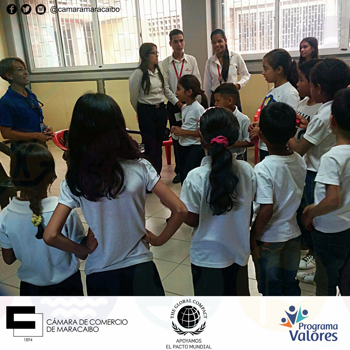camaramaracaibo's tweet photo. #RSE Actividad "Árbol de Valores" que auspicia la CCM a través de su #ProgramaValores junto al @CFPSanFrancisco | @PactoGlobal @Onuvenezuela https://t.co/EoysFDFhsE