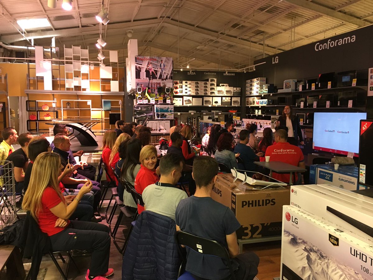 Medycsa's tweet photo. Estreno del programa Consalud en @Conforama_ES. Hoy @lorev_g ha llevado el #mindfulness a Palma de Mallorca!! 💪💪💪 https://t.co/7ptKtsuIRY