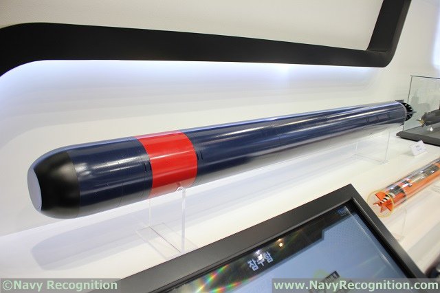 NavyRecognition's tweet photo. #MADEX2017 : #LIGNex1 Unveils New #TigerShark Heavy Weight #Torpedo https://t.co/h5P7TMPuMQ https://t.co/GdfEkh2al5