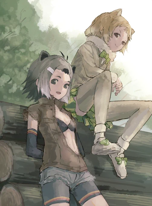 > けもフレは可愛さでなんぼだと思うのですが、
敢えてカッコイイ感じの絵柄でこはんコンビをお願いたします!!https://t.co/IUMZ35MAhl #odaibako 