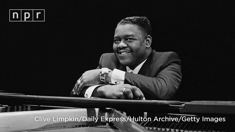 nprmusic's tweet photo. Fats Domino, one of the architects of rock 'n' roll, has died. He was 89. https://t.co/g8bdFBwdpb https://t.co/AF47e4Gm6B