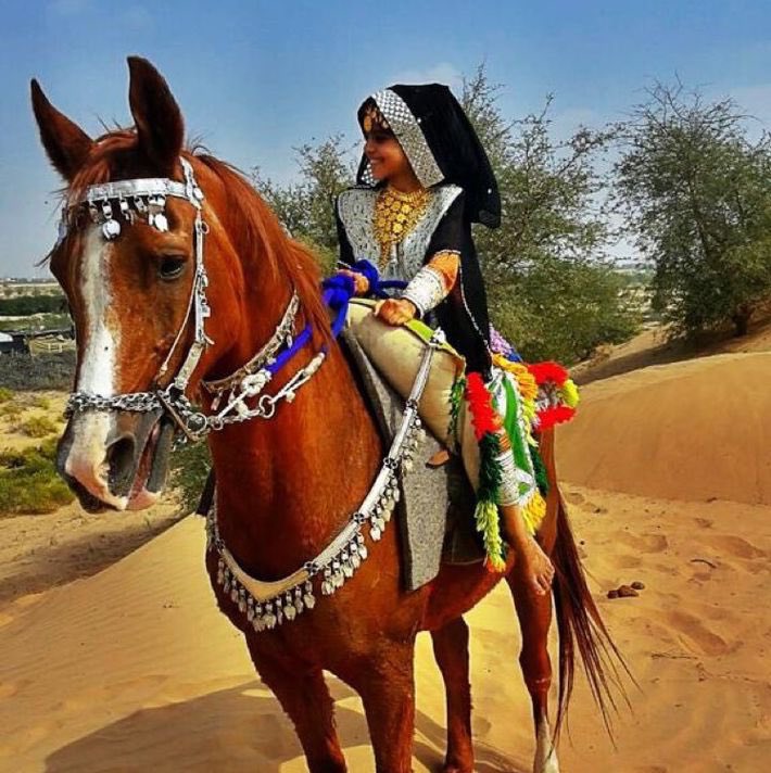 تلبس لباس العز هيبه وتختال
هيبه ملــوك شـامخه فــي وطنها

المهره  اللــي  هابها  كــل خيّال
محــدن قــدر يلـوي بكفه رسنها💜