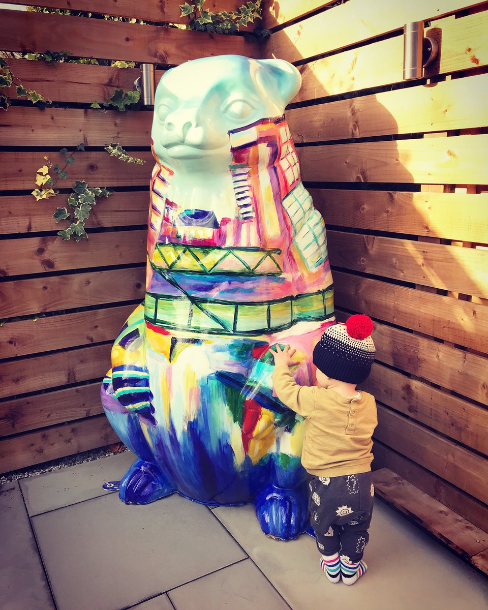 JoBrain's tweet photo. @TweetingTailor @TheBigSleuth @Brindleyplace - our bear 🐻 has settled into her new home 🏡 https://t.co/EEbK0U09Tk