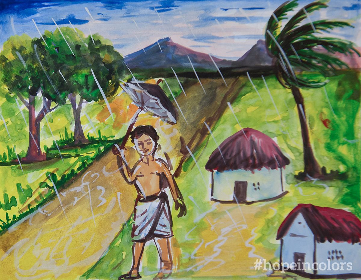 GFAWorld's tweet photo. An 8-year-old Bridge of Hope student named Gopala created this for an #art competition! #hopeincolors https://t.co/3vyen7bvza
