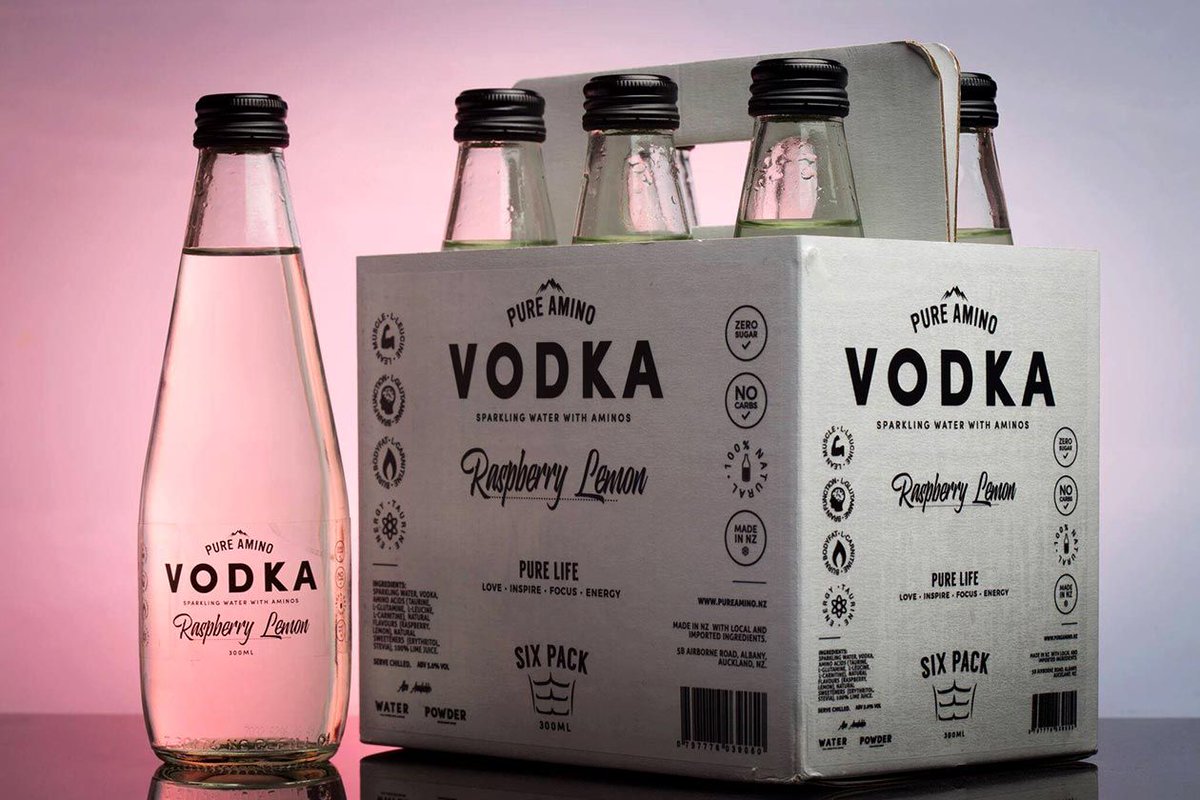 Stack3dNews's tweet photo. Pure Amino Vodka is exactly what it sounds like, amino acids mixed with vodka https://t.co/VIwDR6H9o8 https://t.co/lmgLMtYTS0