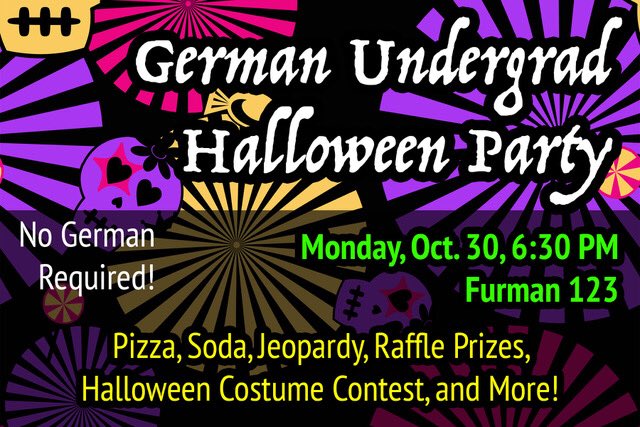 kateschaller's tweet photo. know why we spend time planning Halloween parties? because the discipline thrives on a strong undergrad program! yay German! #vandygerman https://t.co/si1bSPxfC1