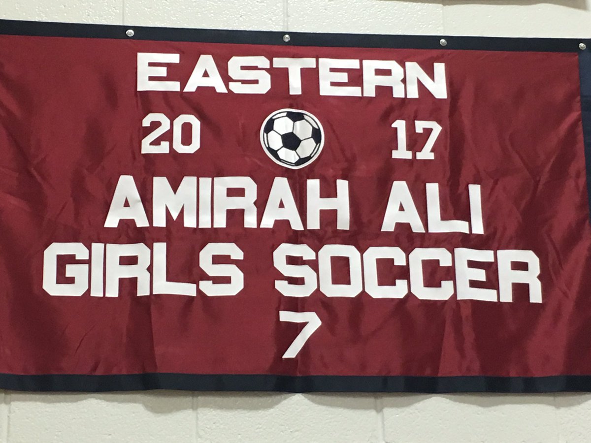 EGSgirlssoccer's tweet photo. Amirah Ali. One of the best. The banner is up. #7legacy. https://t.co/iwMYKuqzS4