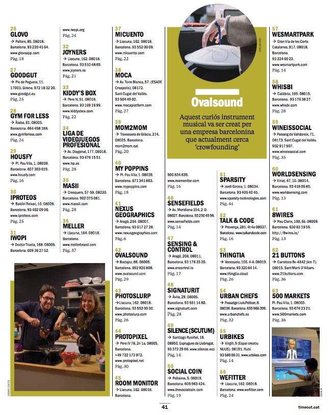 63 empresas catalanas han definido proyectos innovadores – Todas tienen en común la pasión de las personas que las lideran vía <a href="/TimeOutBCN/">Time Out Barcelona</a>