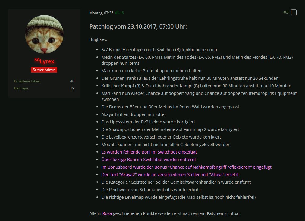 TheRealAkaya's tweet photo. Unsere Beta ist seit Freitag live und in vollem Gange! Hier zwei Fotos für euch von den Changelogs der letzten Tage! #Akaya #Beta #WeAreBack https://t.co/2WELjQvaH8